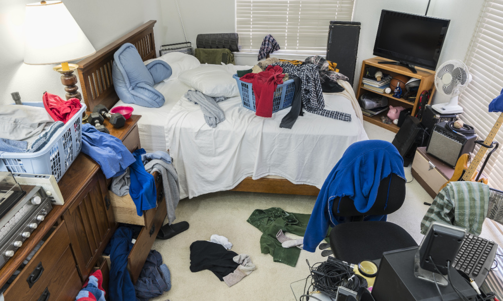 For optimal sleep, improve your sleep etiquette by removing any and all clutter.